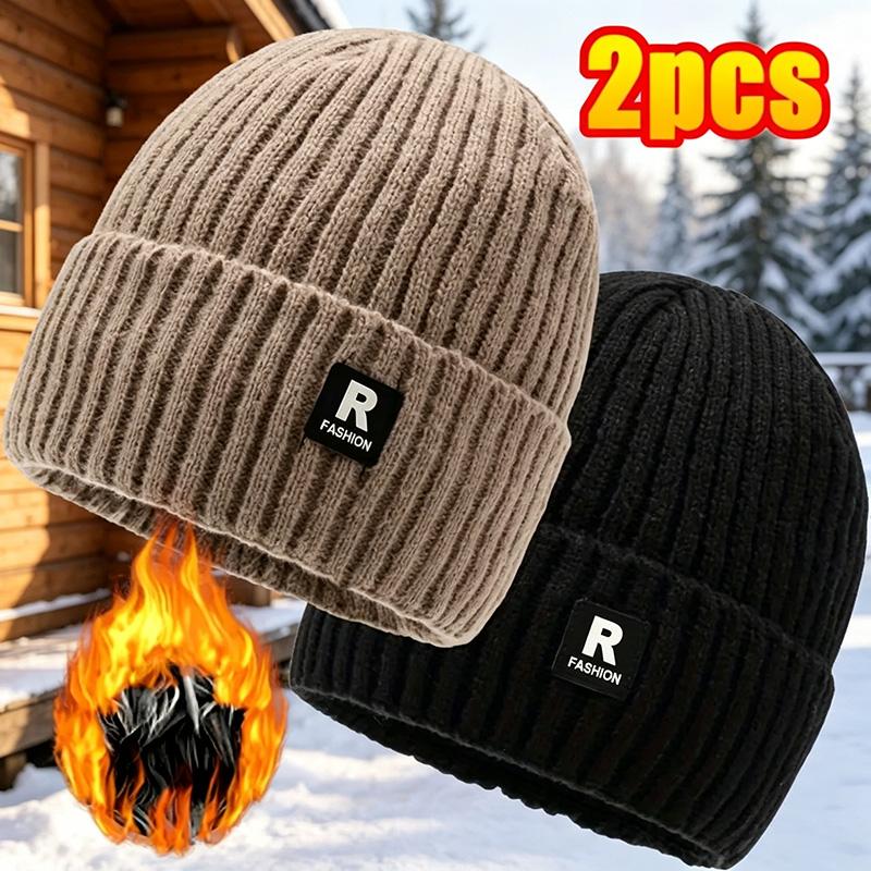 Soralise™ Gorros CozyFit de Forro Polar — Paquete de 2