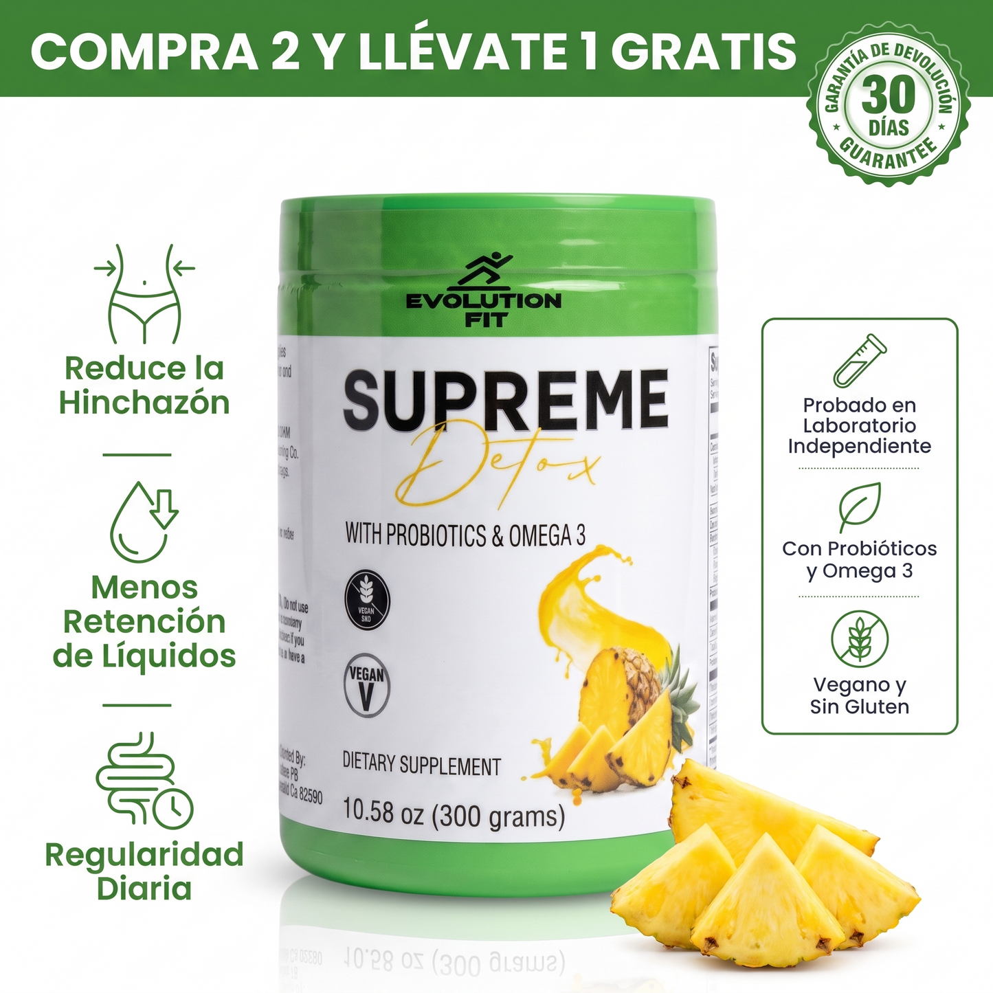 Soralise Detox Piña — Fibra Diaria