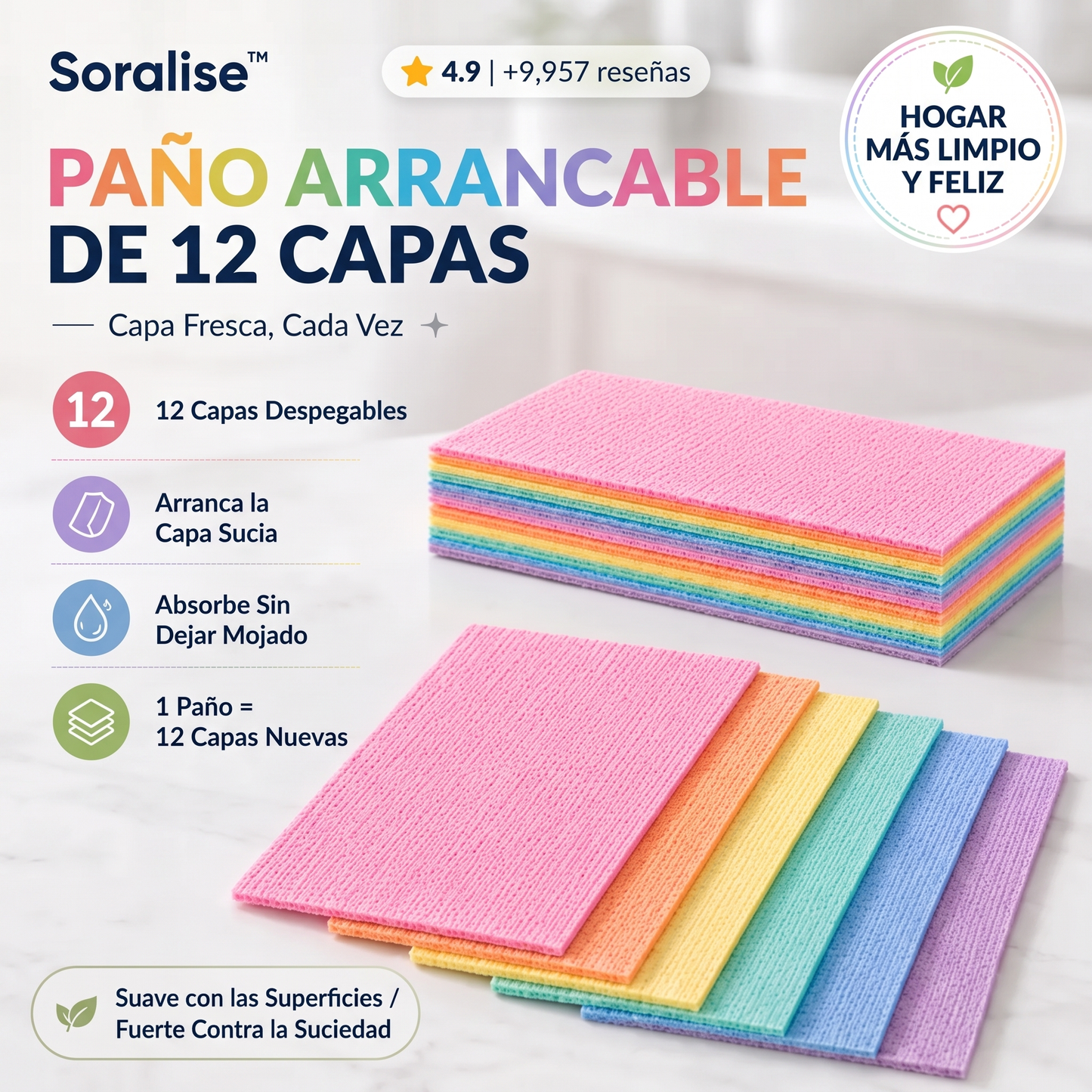 Soralise™ Paño Mágico de 12 Capas